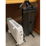 Dimplex Cadiz eco electric radiator and a Corby 7700 trouser press