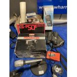 Six assorted items Optex televideo - producer, CG-P50E character - generator,