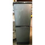 Hotpoint upright fridge freezer in grey,