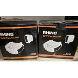 Two Rhino 2KW fan heaters