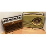 Bush TR82-97 antique effect radio and a Tandberg portable 41 radio