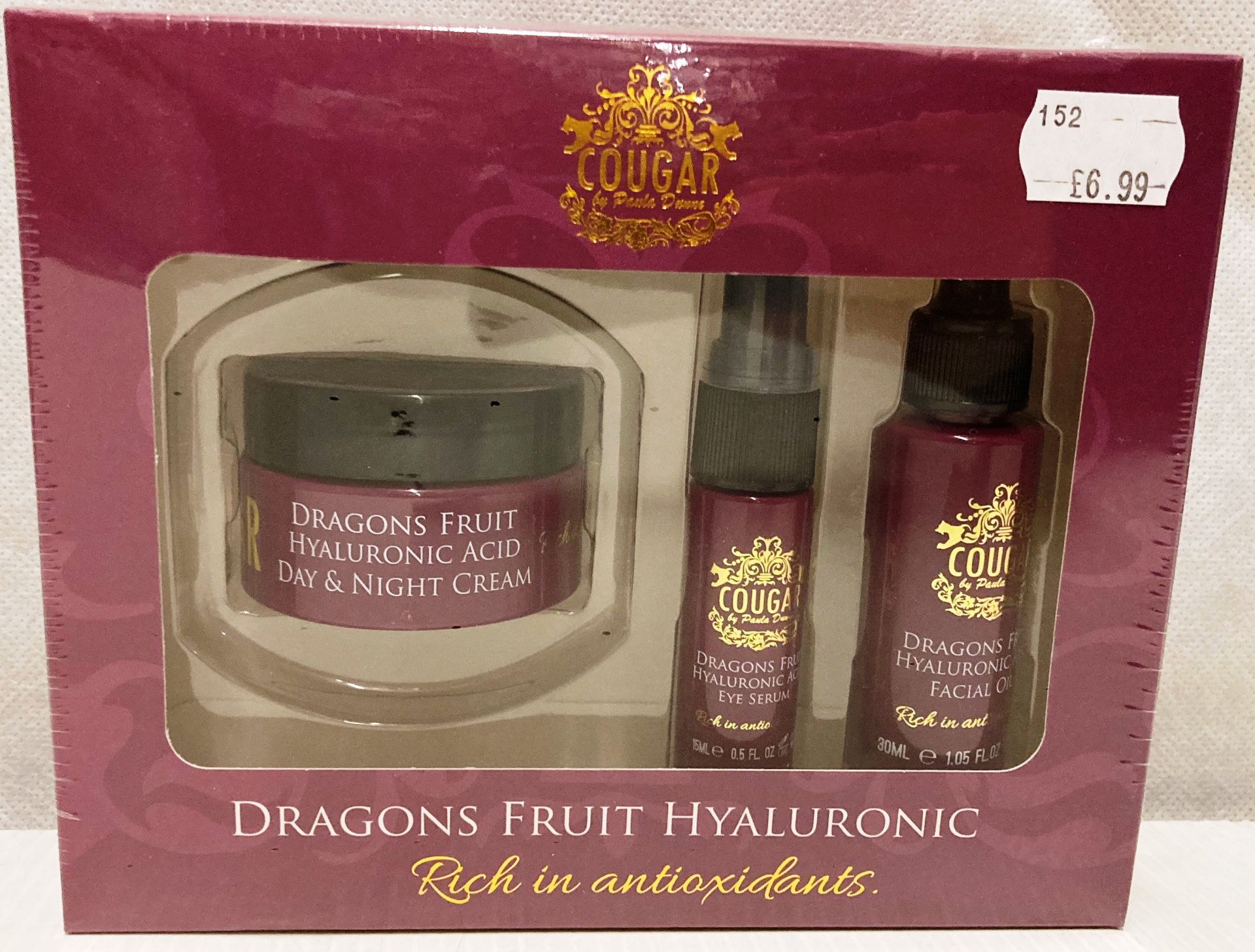12 x Cougar Dragons fruit hyaluronic rich in antioxidants sets