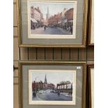 Judith Robinson? two framed Limited Edition prints of 'The Springs' and 'Northgate' Wakefield circa