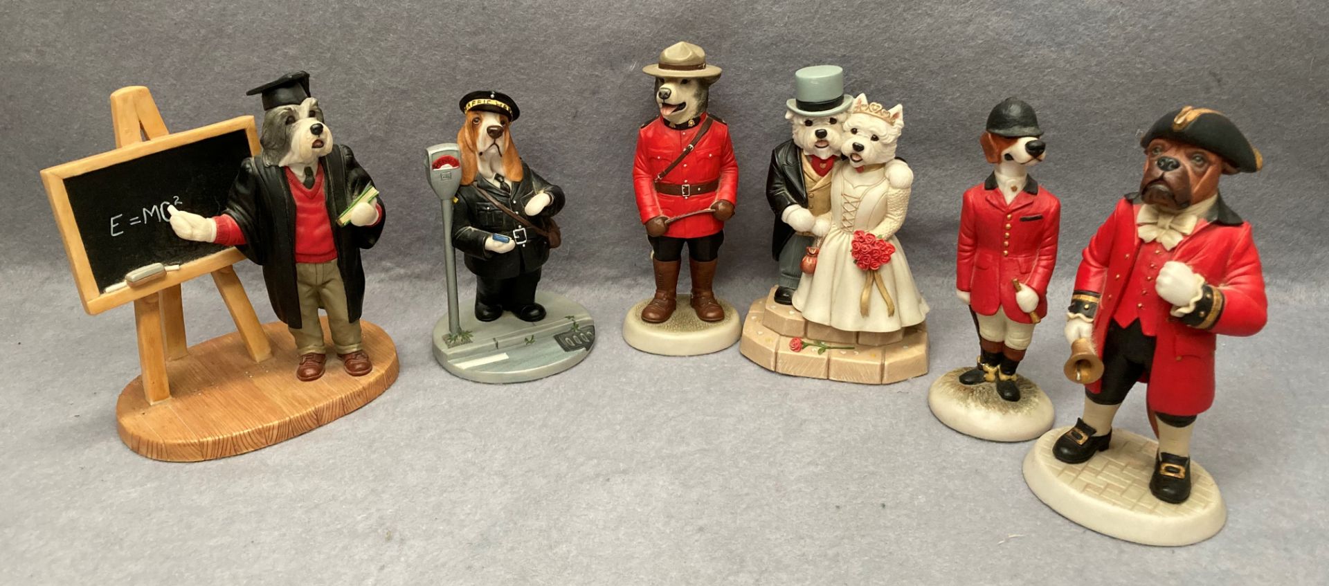Ten potter and resin character dogs and groups - six by Robert Harrop designs - Image 3 of 4