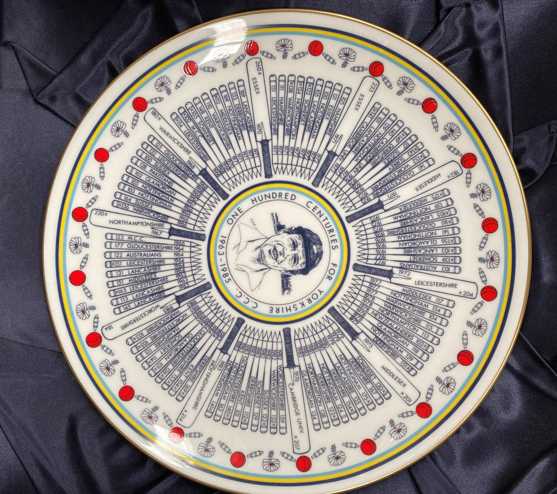 A Coalport collector's plate, Geoffrey Boycott O.B.E. - Image 3 of 5