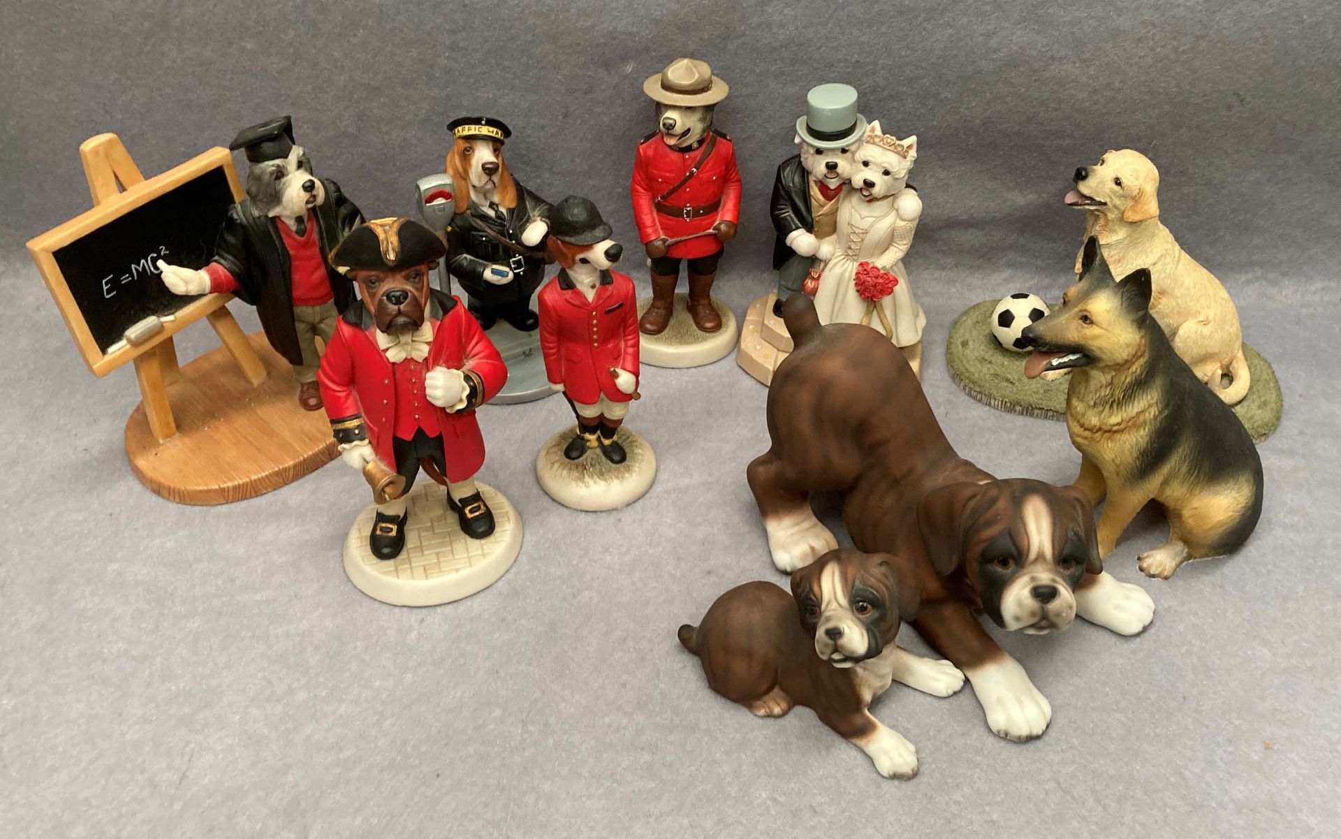 Ten potter and resin character dogs and groups - six by Robert Harrop designs - Image 2 of 4