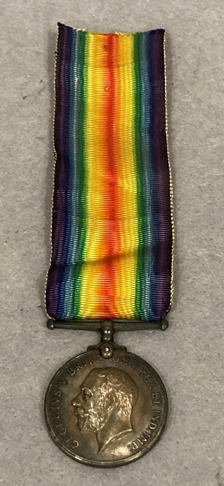 A British War medal 1914-18 and ribbon to 4968 Pte C. H. Boothroyd W. - Image 2 of 2