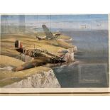 P Monteagle 1990 a framed Limited Edition print 'Wingman' 40cm x 56cm signed in pencil and No.