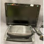 A Teac T19DVD819A 19" wide HD Ready LCD TV with hybrid tuner and DVD player complete with remote