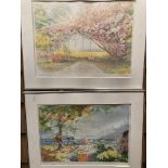 Two framed prints by Pierre Jean Llado and F.