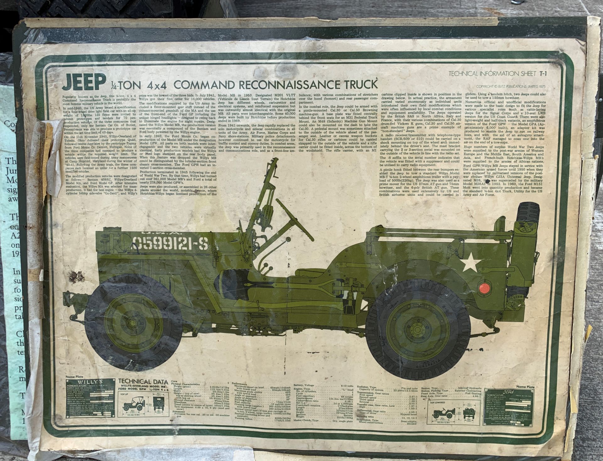 A FORD M151 (WILLYS) 1/4 TON 2.2 LIGHT 4X4 UTILITY JEEP - Petrol - Green - Ex USA Air Force. - Image 20 of 28