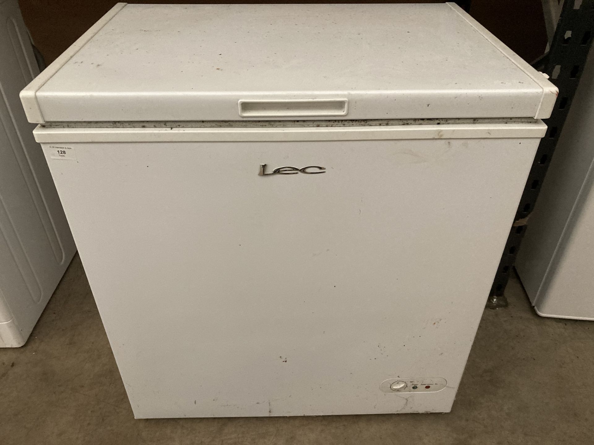 LEC white chest freezer model CF150LW