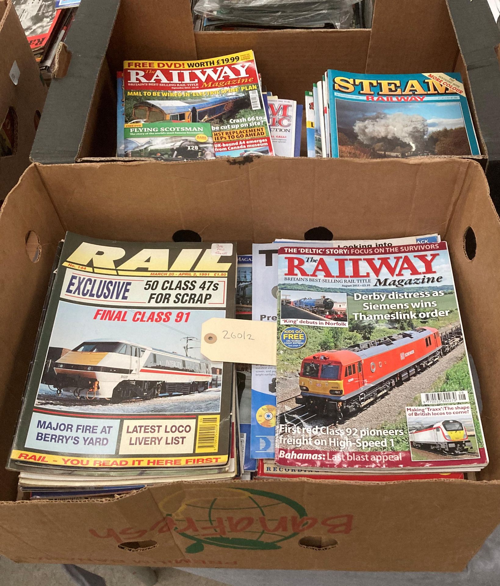 Contents to two boxes - a quantity of Steam Railway, - Image 2 of 2