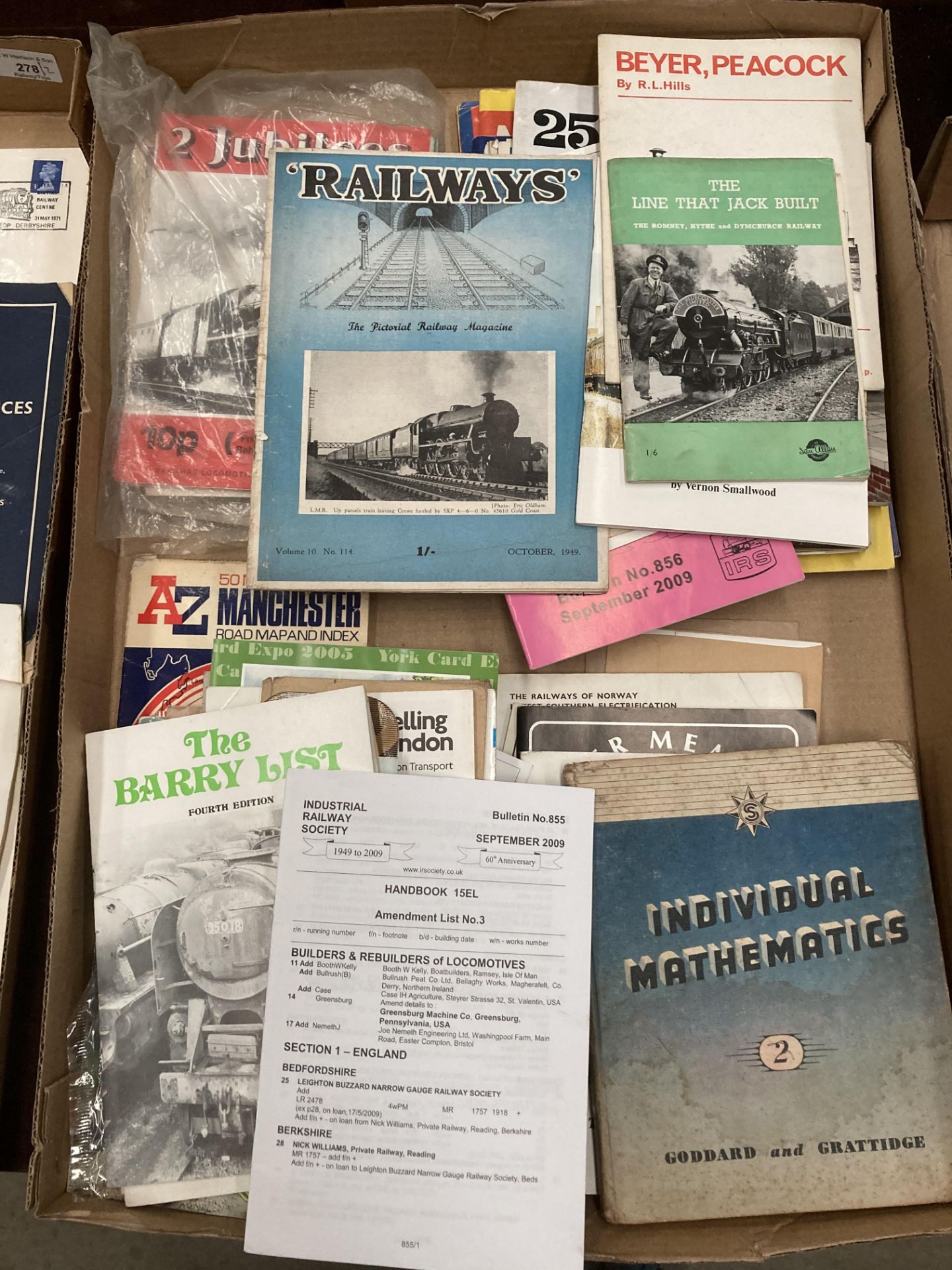 Contents to two trays - railway related ephemera and booklets - British Railways Passenger Services - Image 3 of 3