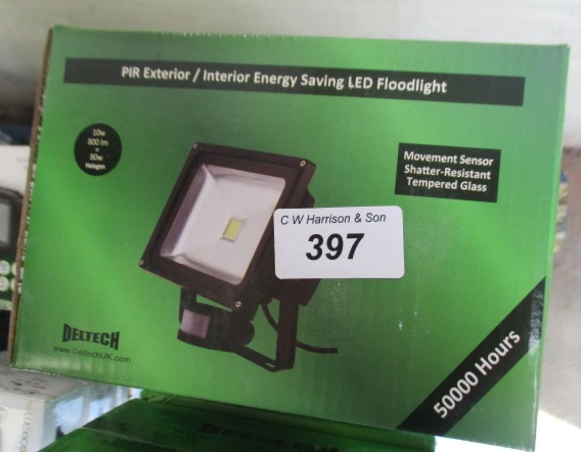 4 x 10 watt LED floodlight with PIR