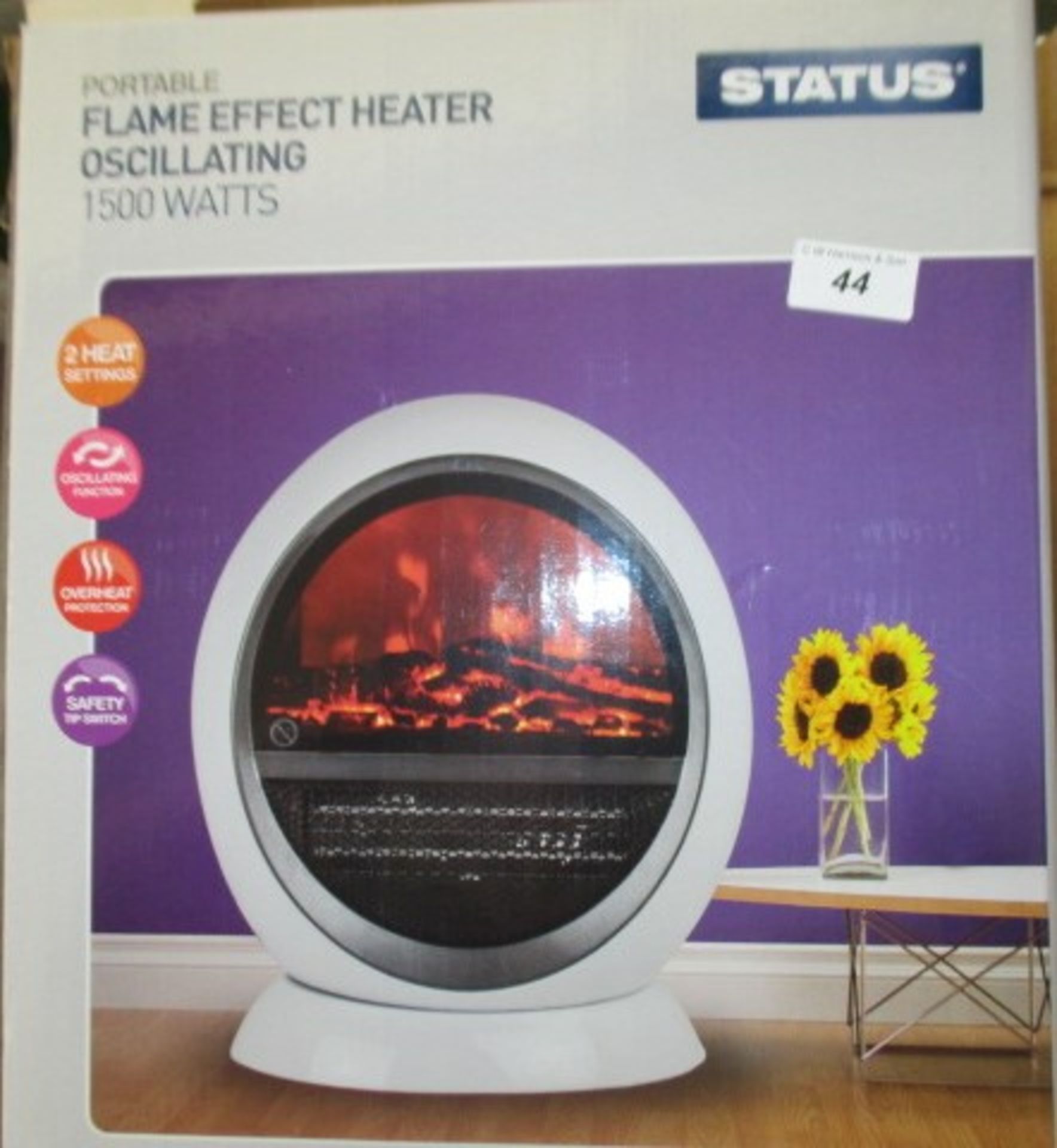 Status 1500w flame effect heater