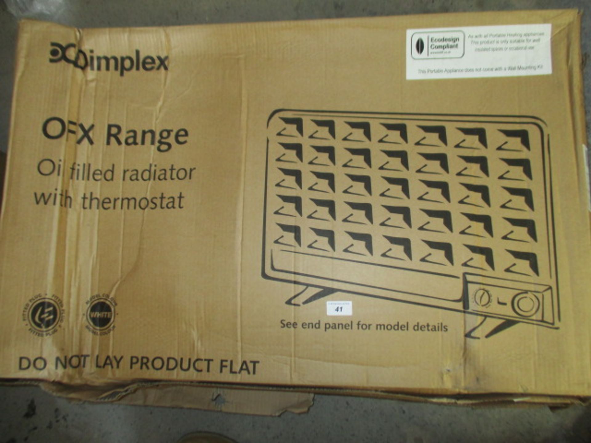 Dimplex oil filled radiator with thermostat OFX1000TI