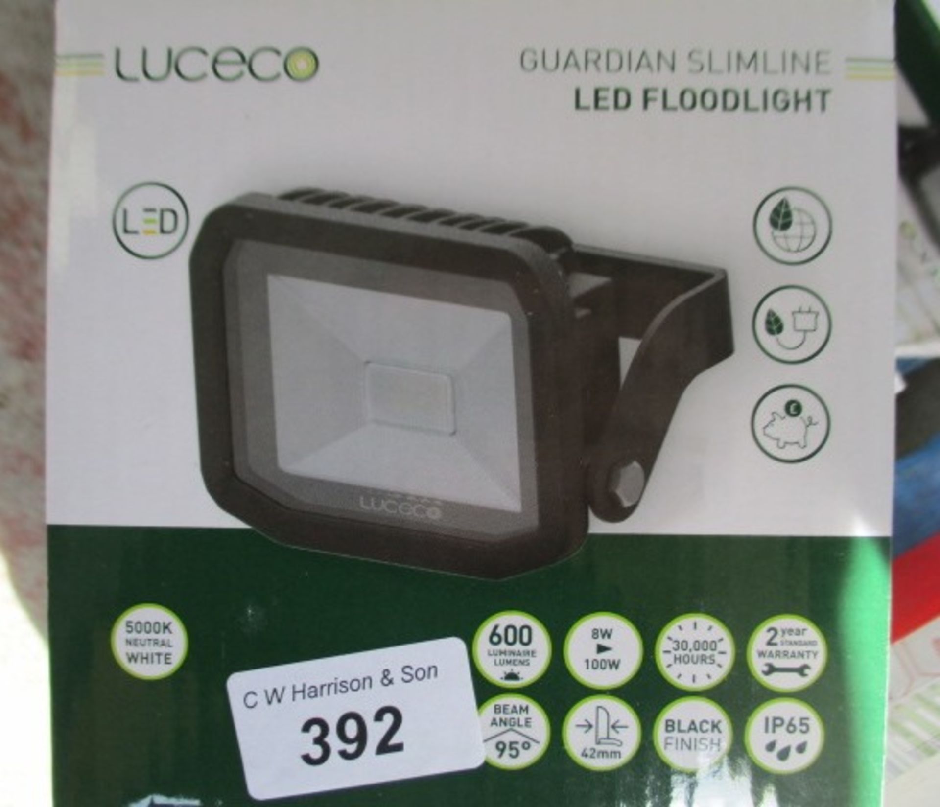 4 x 8 watt LED slimline floodlights