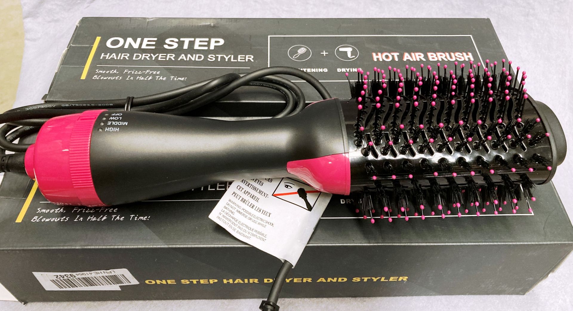 5 x One Step hair dryer and stylers (not air brush) - Euro 2 pin plug