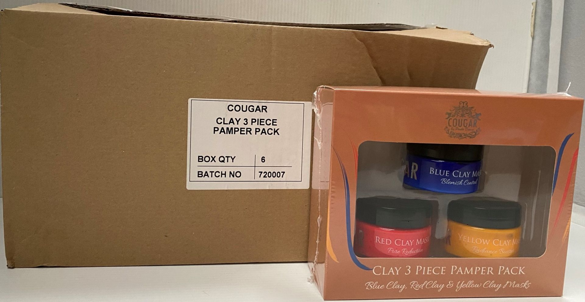 72 x Cougar Clay 3 piece Pamper Packs - Blue Clay, - Image 2 of 2