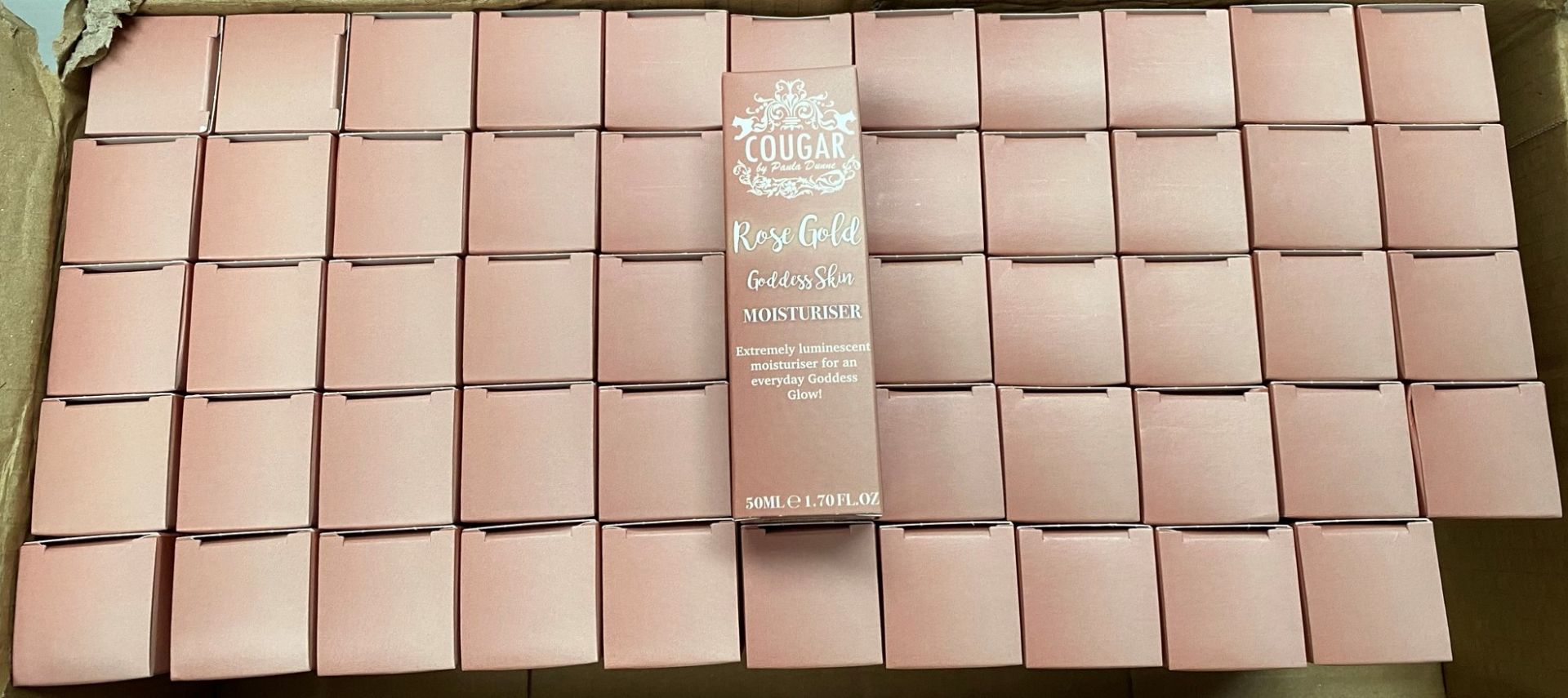 110 x Cougar Rose Gold Goddess Skin Moisturiser (50ml) - 2 outer boxes - Image 2 of 2