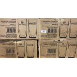 Four boxes of twelve Bacardi rum and Coca-Cola 12oz/33cl hiball glasses