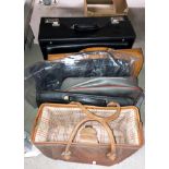 Two briefcases and four other bags (6)