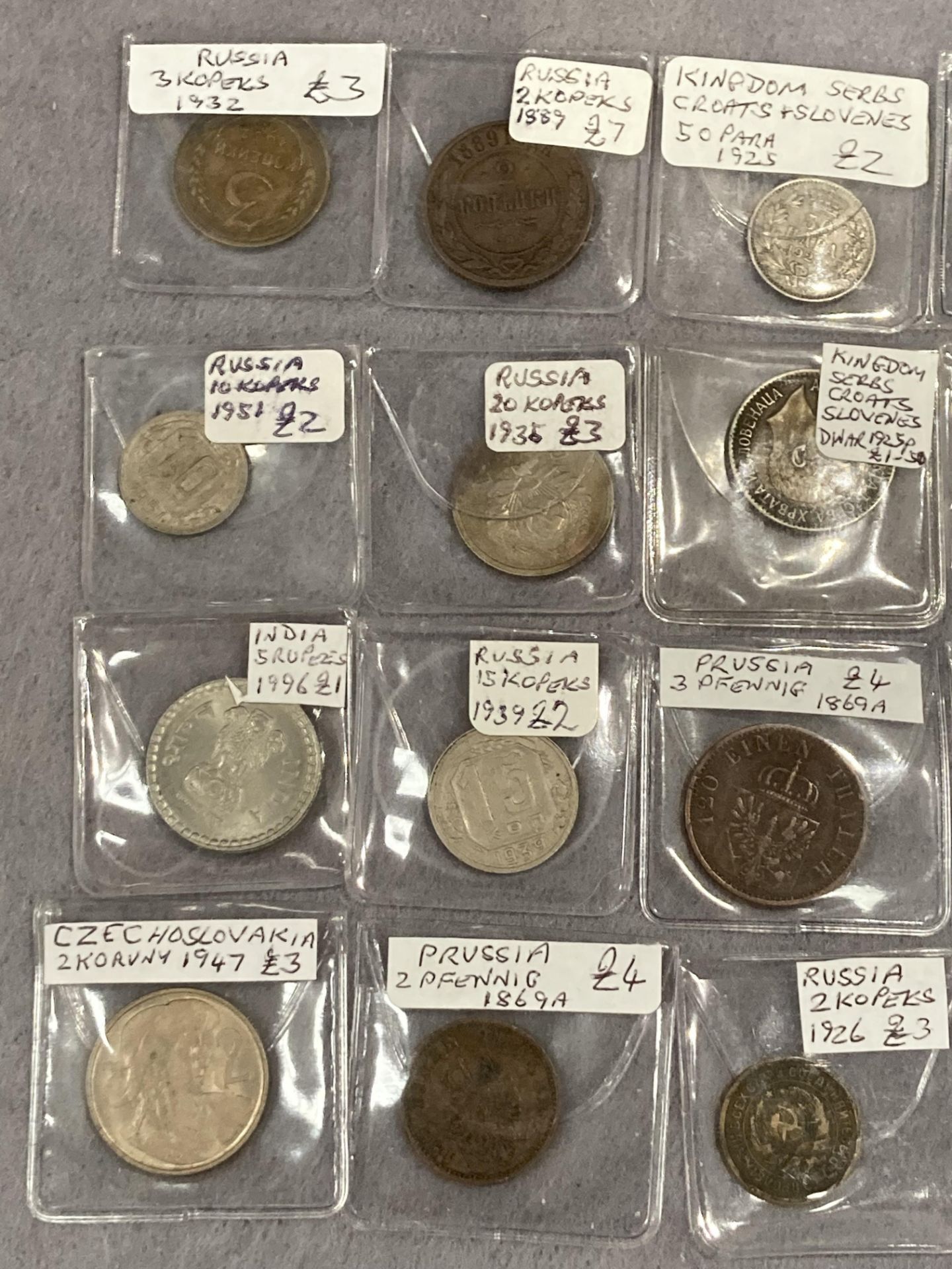 Collection of 19th & 20th century Russia and Prussia coins - Image 2 of 3