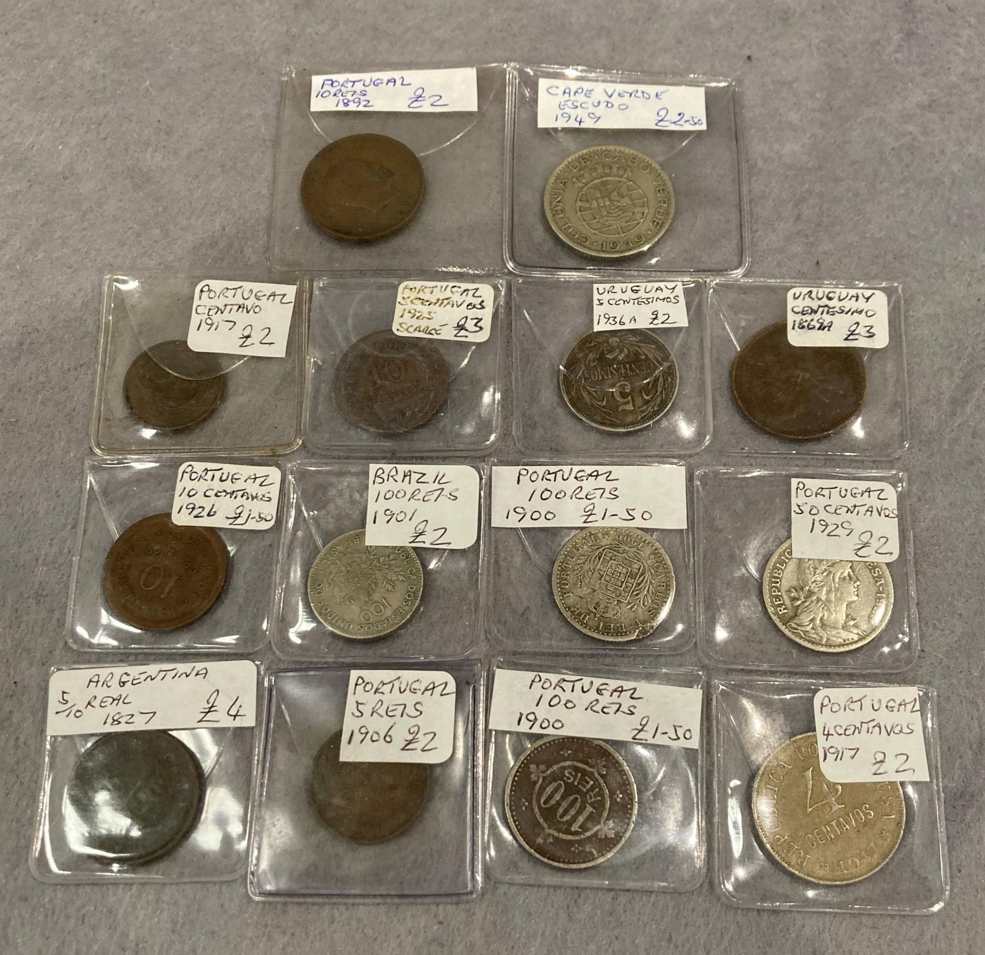 Collection of 19th & 20th century Portugal and South American coins