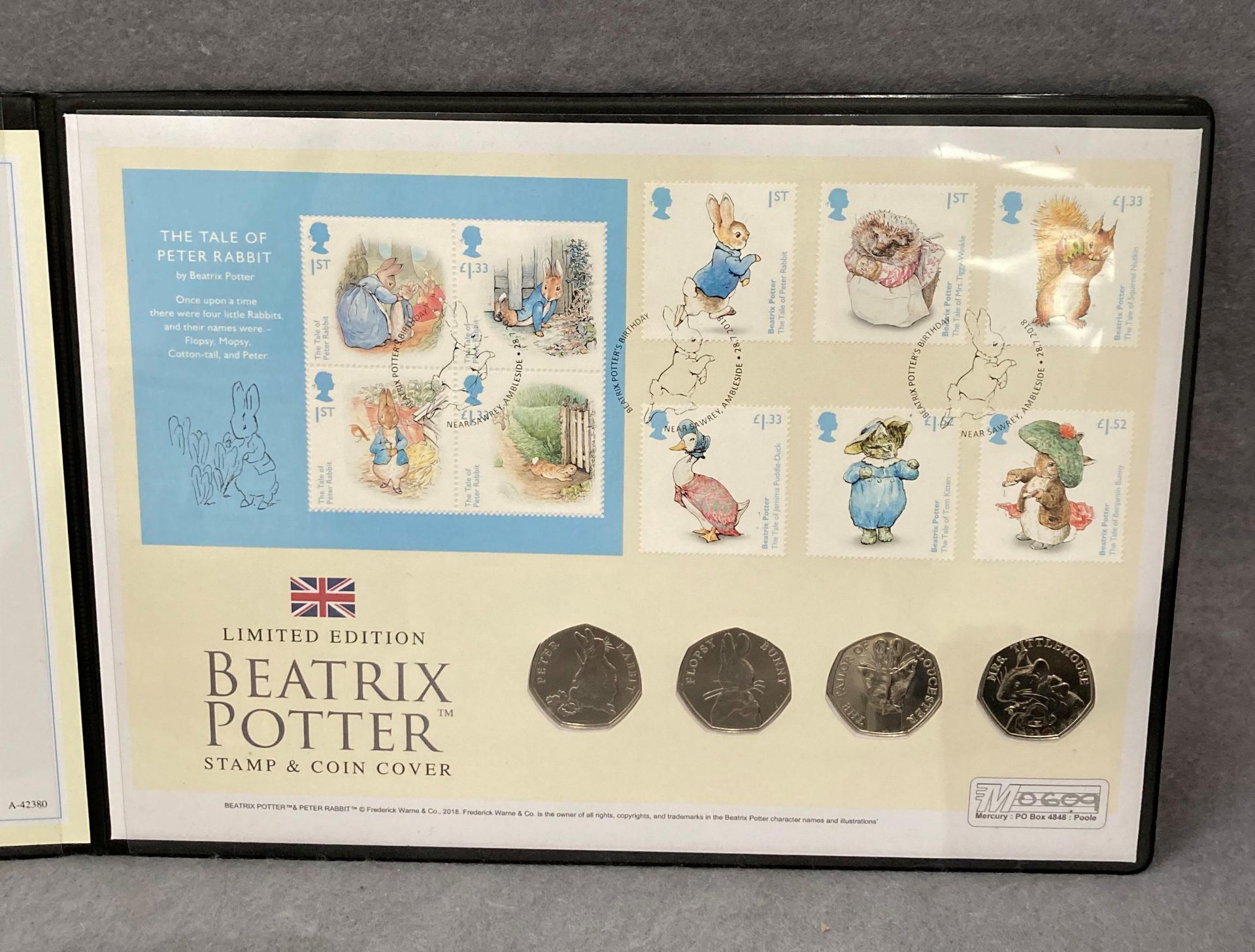 Beatrix Potter - FDC coin set - Image 2 of 2