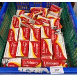 Eighty five packs of Lifebuoy soap