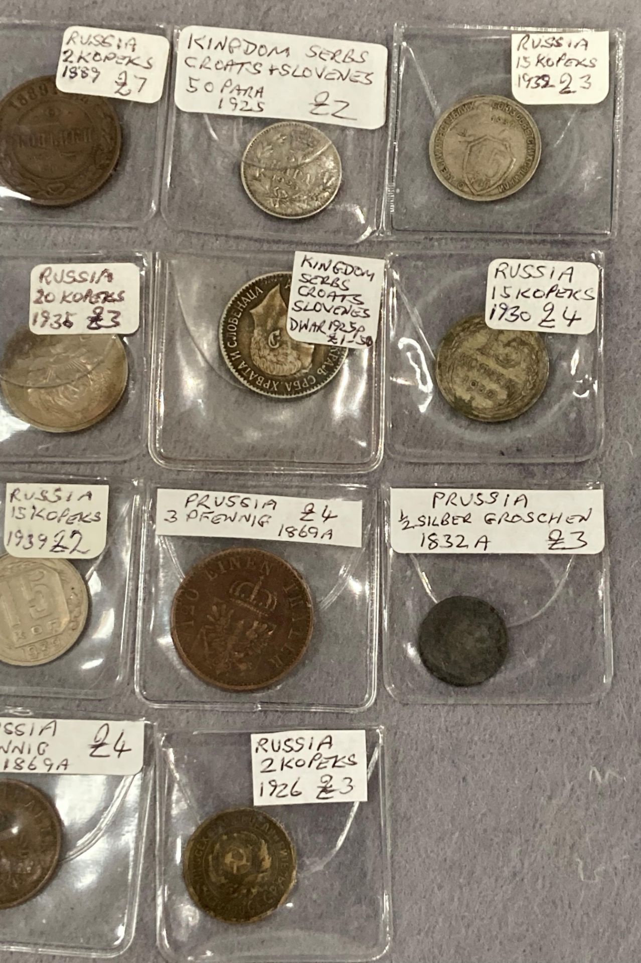 Collection of 19th & 20th century Russia and Prussia coins - Image 3 of 3
