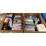 Contents to two boxes - twelve various DVD box sets - Dads Army, Open All Hours, Sharpe, Hornblower,