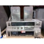 A JVC KD-VIDO stereo cassette deck,