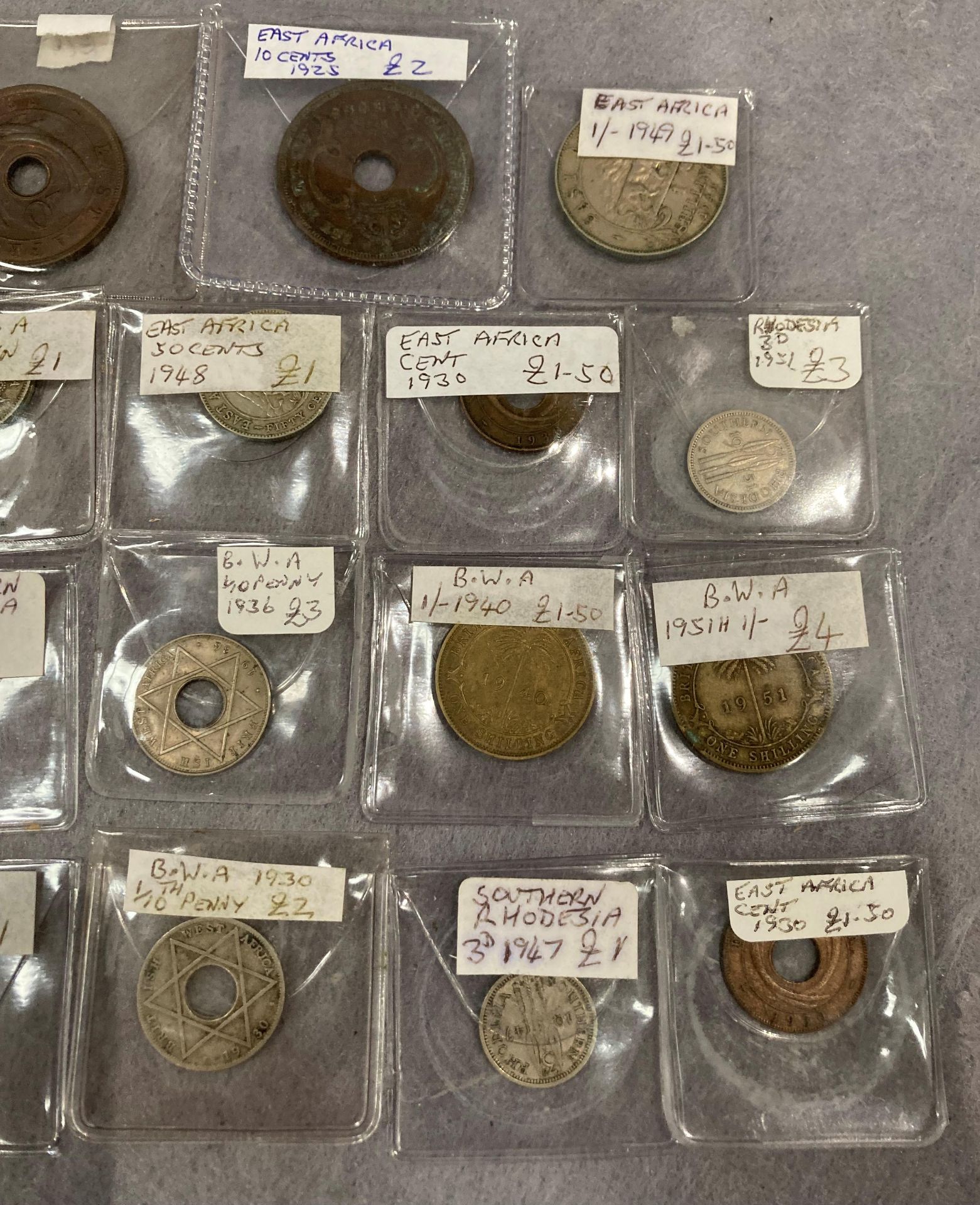 Collection of British West Africa and East Africa coins - Image 3 of 3