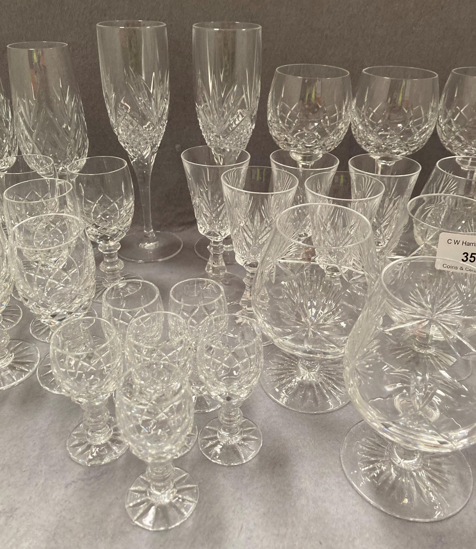 Contents to top of cabinet - a small quantity of Edinburgh crystal and other glasses, - Image 3 of 4