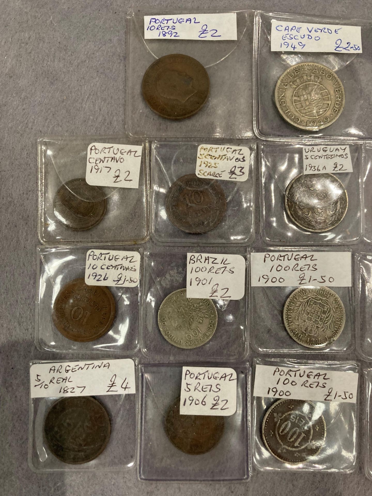 Collection of 19th & 20th century Portugal and South American coins - Image 2 of 3