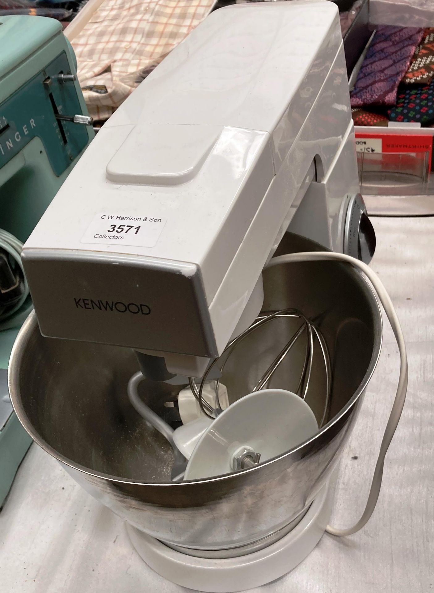 A Kenwood Chef KM300 domestic table top mixer complete with bowl.
