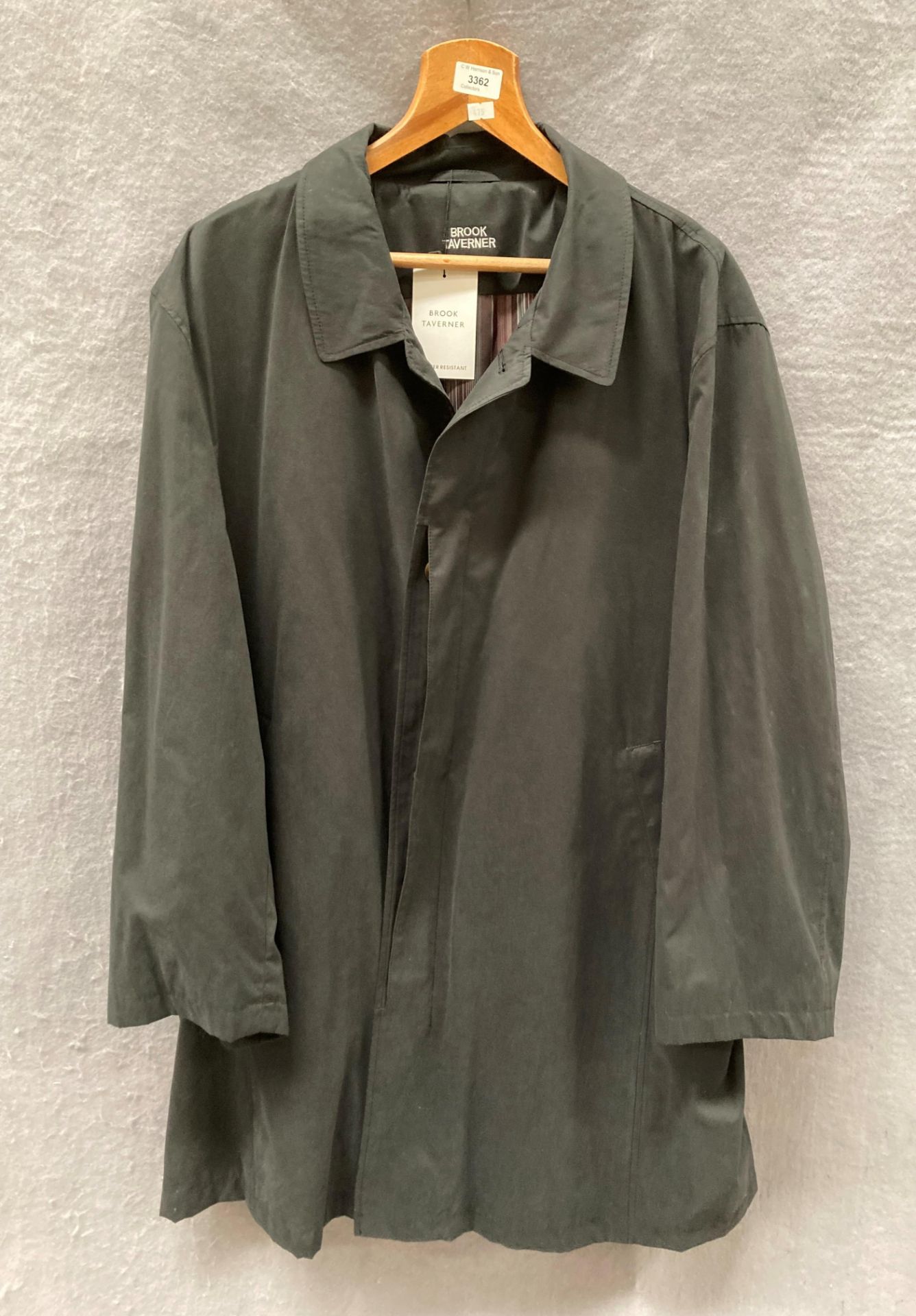 A Brook Taverner gentleman's gabardine rain coat,