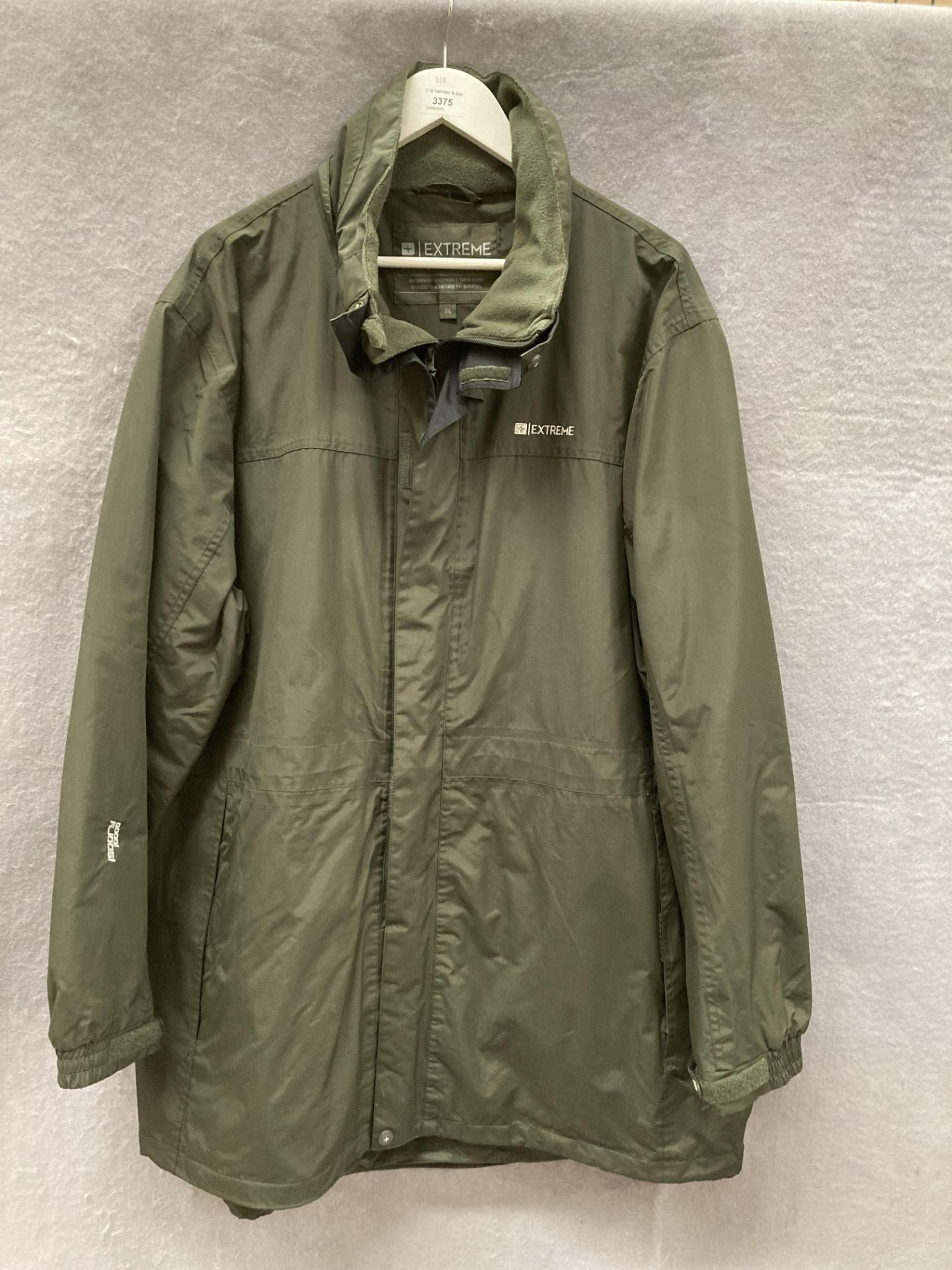 An Extreme by Mountain Warehouse Isodry 10,000 dark green waterproof jacket,