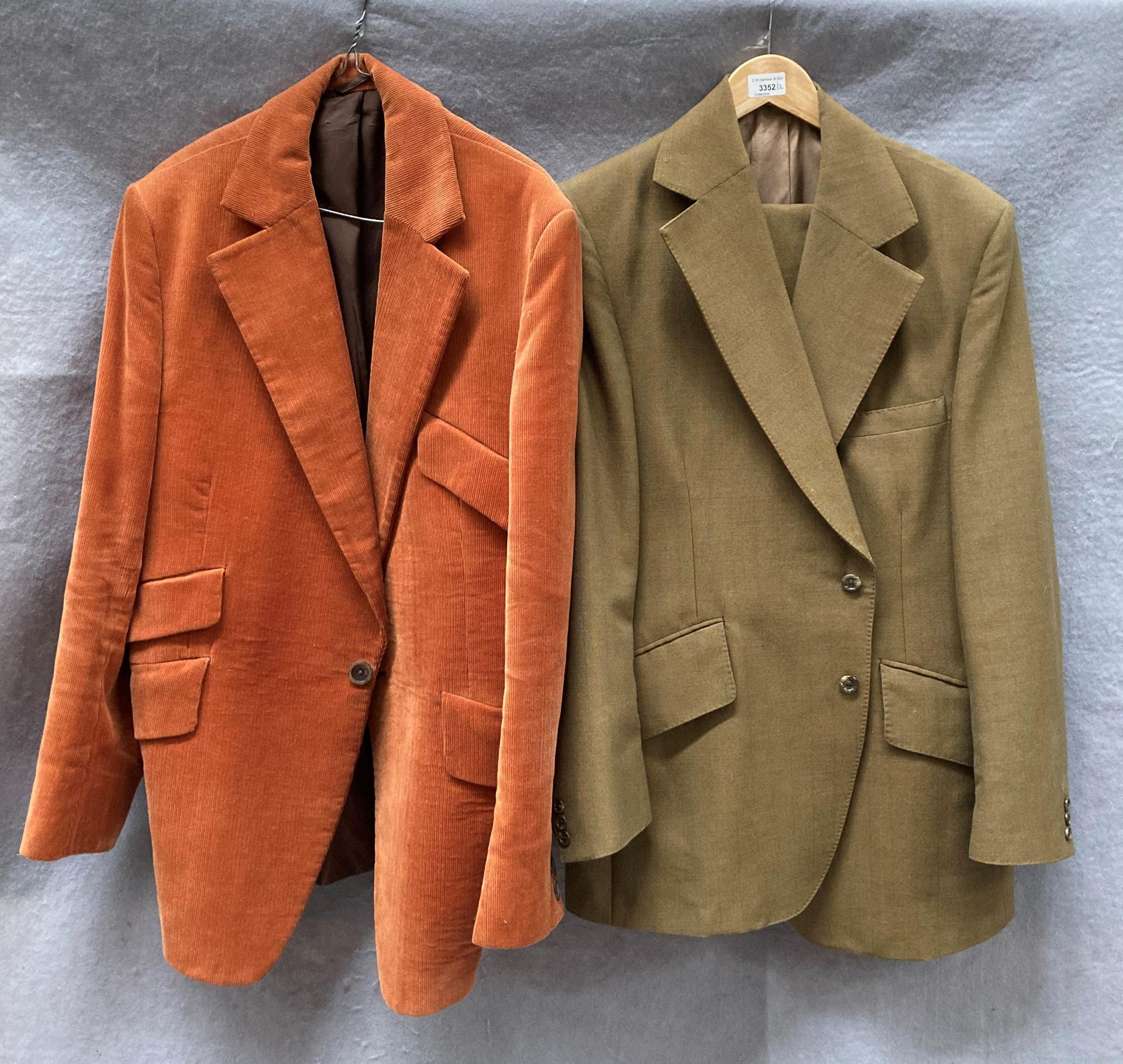 A gentleman's orange corduroy jacket,