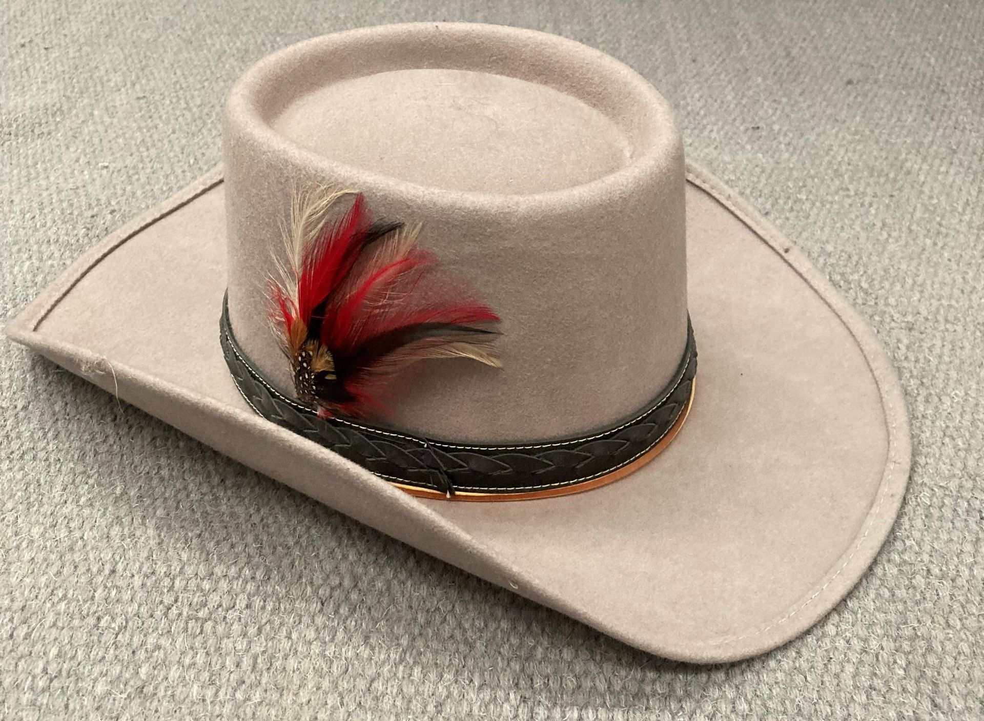 A fawn 100% wool stetson size 6 7/8 - Image 3 of 3