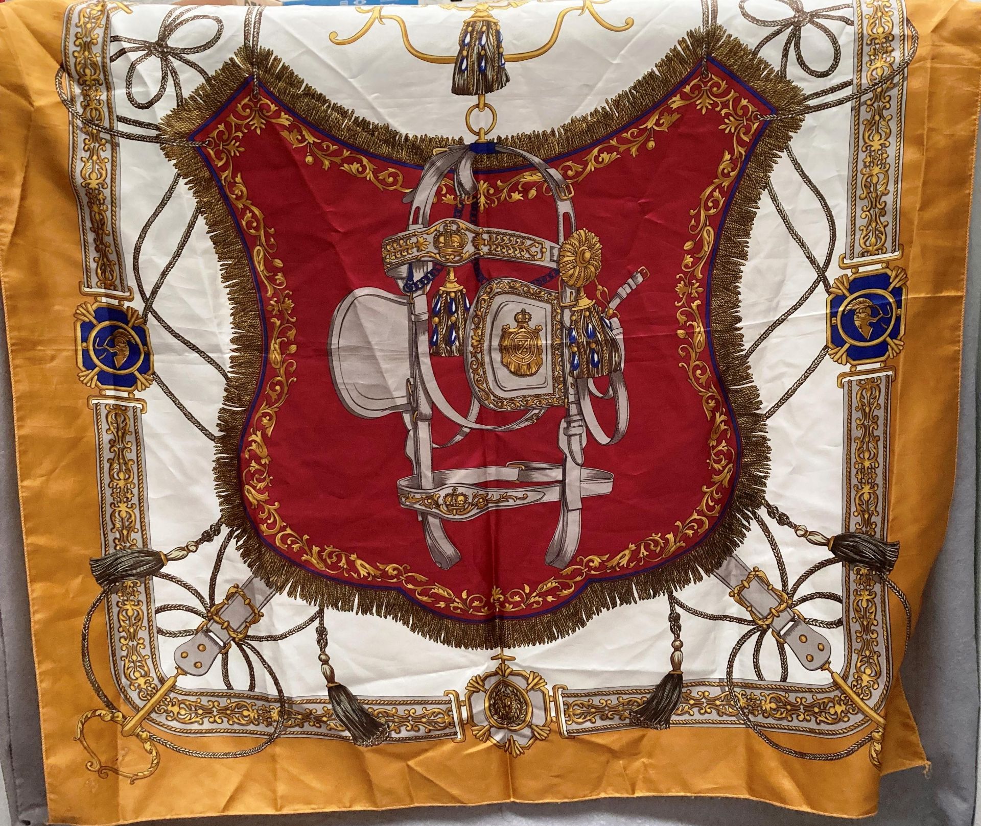 Five heraldic design etc. silk scarves by Matinto, etc. - Image 3 of 7