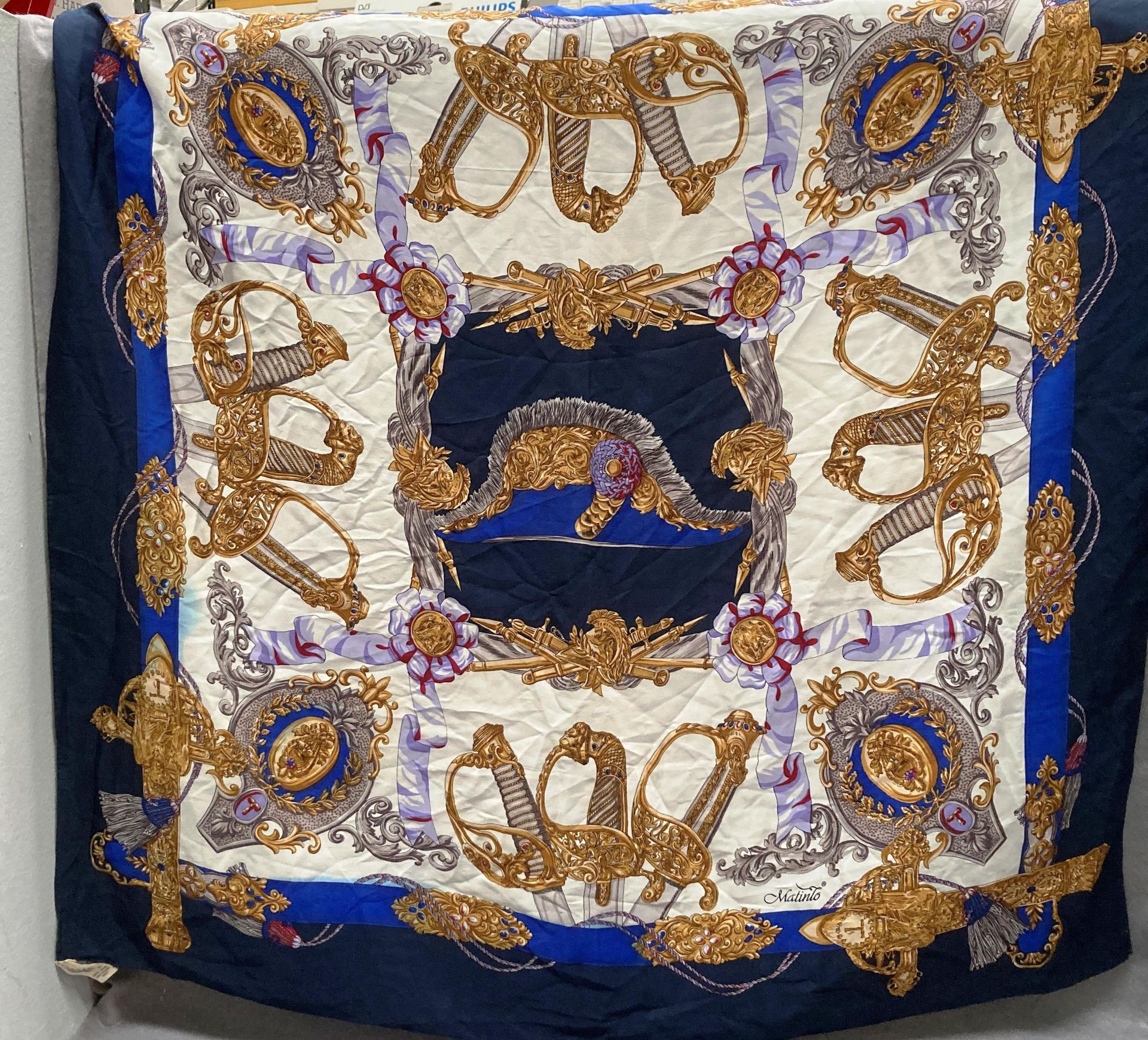 Five heraldic design etc. silk scarves by Matinto, etc. - Image 4 of 7