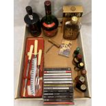 Contents to tray a 50cl bottle of Marks and Spencers Special Reserve Port,