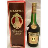 A bottle of Martell V.S.O.