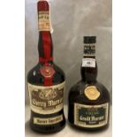 A 70cl bottle of Creme de Grand Marnier liquor (17% vol) and a 70cl bottle of Cherry Marnier Liquor