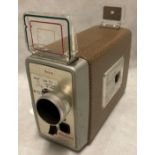 A Kodak Brownie movie camera F/1-9 model 3 cine camera