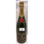 A 75cl bottle of 1980 Dry Imperial Moet & Chandon Champagne (advised not stored cellared and sold