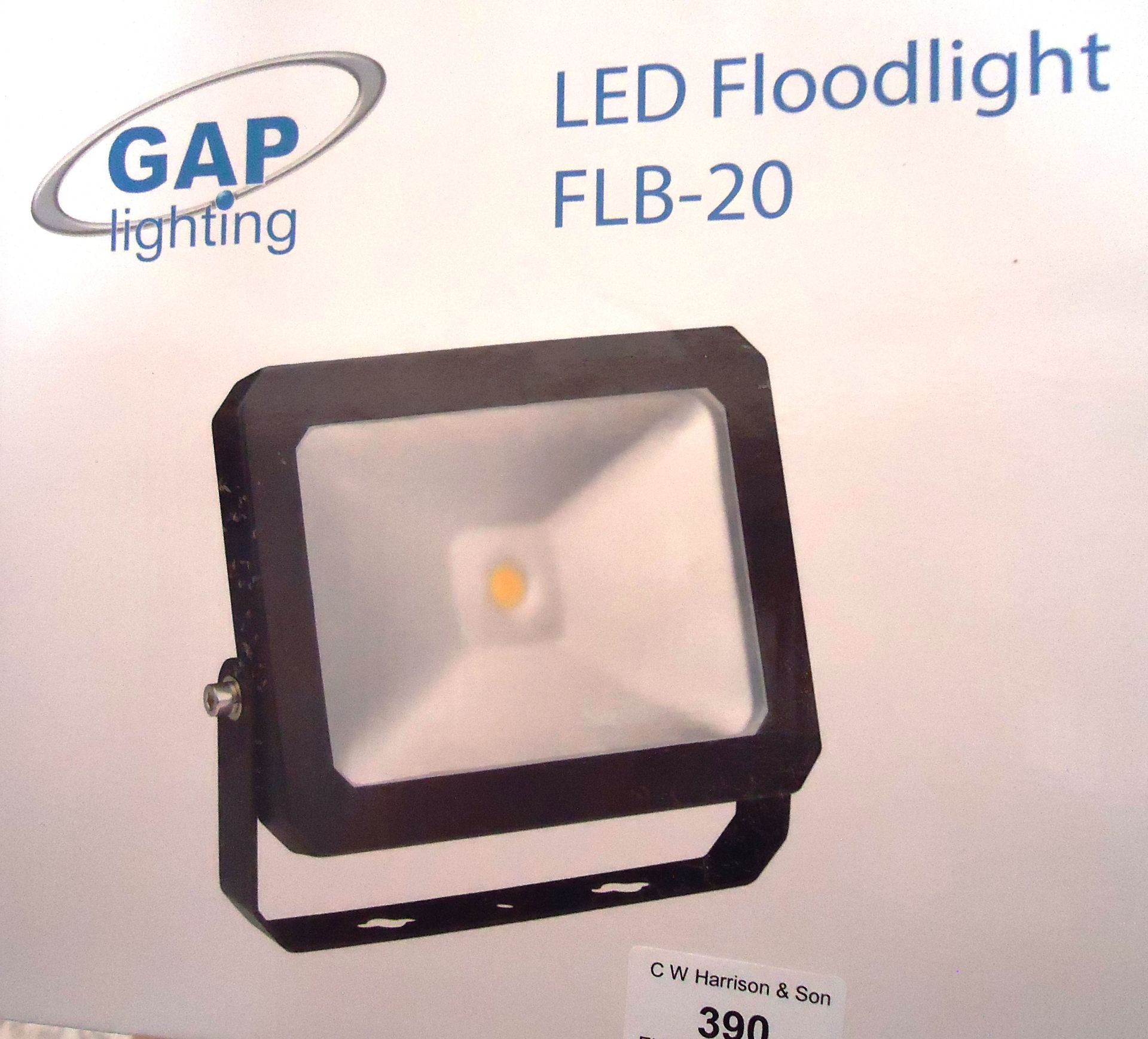 3 x GAP 20W Slimline LED Floodlights 4000K